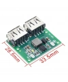 Çift USB Çıkışı 9V 12V 24V TO 5V 3A DC-DC Step Down Şarj Modülü