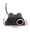 Çift USB Dişi Araç Çakmak Soketi