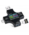 Çok İşlevli Type-C+USB Dijital Test Cihazı