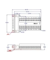 D-Sub DB25-G2 25-Pin Erkek Terminal Block Adaptörü