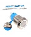 D64 Ø16mm Metal Kalıcı Buton ON-OFF 1NO