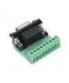 DB9 9-Pin Dişi Terminal Block Adaptörü