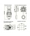 DH-20-C04PE-03-001 4-Pin Su Geçirmez Konnektör - Erkek