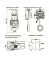 DH-20-C07SX-03-401 7-Pin Su Geçirmez Konnektör - Erkek