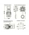 DH-20-J04SX-03-401 4-Pin Su Geçirmez Konnektör - Dişi