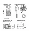 DH-20-J07SX-03-401 7-Pin Su Geçirmez Konnektör - Dişi