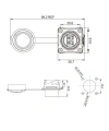 DH-24-J/LC/213/SX-43-401 Su Geçirmez Fiber Optik Konnektör - Dişi