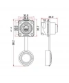 DH-24-J/RJ45/213/SX-43-401 Su Geçirmez Ethernet Konnektörü - Dişi