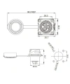DH-24-J03SX-03-401 3-Pin Su Geçirmez Konnektör - Dişi