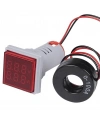 Dijital Voltmetre Ampermetre 20-500VAC 0-100A Kare Kırmızı