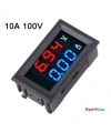 Dijital Voltmetre Ampermetre Volt Akım Ölçer DC 0-100V 10A