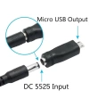 Dişi 5.5mm x 2.5mm - Erkek Micro Usb Şarj Dönüştürücü