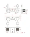 Dişi Araç Çakmaklık ve 2x5V USB Paneli - Anderson Power Soketli