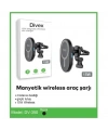 Divex Kablosuz Araç Şarj Cihazı Manyetik Wireless Şarj Aleti DV-350