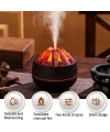 Divex Kömür Ateşi Görünümlü Hava Nemlendirici Charcoal Fire Humidifier Siyah H-55