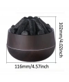 Divex Kömür Ateşi Görünümlü Hava Nemlendirici Charcoal Fire Humidifier Siyah H-55