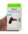 Divex Kumandalı Çakmaklık Girişli Araç Fm Transmitter Bluetooth 2xUSB - SD Kart Kırmızı DT-600
