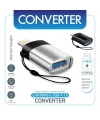 Divex Lightning to USB Dönüştürücü OTG Çevirici Adaptör Gri DO-173