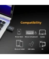 Divex Type-C Erkek USB3.0 Dişi Adaptör Çevirici Siyah DO-182