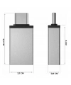 Divex Type-C Erkek USB3.0 Dişi Adaptör Çevirici Gri DO-182