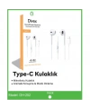 Divex Type-C Universal Girişli Kablolu Kulakiçi Kulaklık DH-252