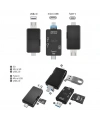 Divex USB3.0 - Type-C - Micro USB Girişli SD-Micro-SD Kart Okuyucu OTG Card Reader