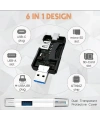 Divex USB3.0 - Type-C - Micro USB Girişli SD-Micro-SD Kart Okuyucu OTG Card Reader