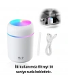 Divex Renkli Led Işıklı Hava Nemlendirici USB Colorful Humidifier Beyaz H-17
