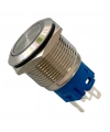 E1 19mm Metal Buton Kalıcılı 12-24V Kırmızı Led Işıklı 1NO/1NC