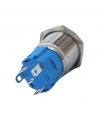 E20 16mm Metal Buton Kalıcılı 12-24V Yeşil Led 1No/1NC 