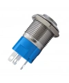 E24 16mm Metal Buton Kalıcılı 12-24V Beyaz Led 1No/1NC 