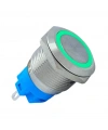 E3 19mm Metal Buton Kalıcılı 12-24V Yeşil Led 1No/1NC