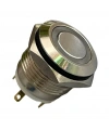 E34 16mm Metal Buton Yaylı 12-24V Kırmızı Led Işıklı 1NO