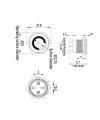 E34 16mm Metal Buton Yaylı 12-24V Kırmızı Led Işıklı 1NO