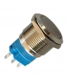 E65 19mm Metal Kalıcılı Buton Düz Kafa Ledsiz 1NO/1NC