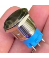 E65 19mm Metal Kalıcılı Buton Düz Kafa Ledsiz 1NO/1NC