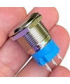 E65 19mm Metal Kalıcılı Buton Düz Kafa Ledsiz 1NO/1NC