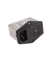 EMI Filtre 10A Anahtarlı Erkek Power Soketi - Sigorta Yuvalı