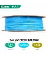 eSUN Açık Mavi Pla+ Filament 1.75mm 1 KG