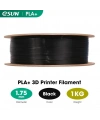 eSUN Siyah Pla+ Filament 1.75mm 1 KG