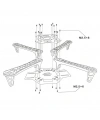 F450 Quadcopter Drone Gövdesi - Drone Frame