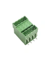 F85-5.08-4P 2x4 Pin 5.08mm 90C Geçmeli Çift Erkek Klemens