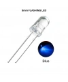 Flaşörlü LED Mavi 2 Bacaklı 5mm