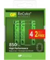 GP Recyko 850 Serisi AAA Şarjlı Pil 4+2