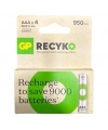 GP ReCyko 950 mAh AAA Şarj Edilebilir İnce Kalem Pil 4lü Paket