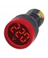 Gwest 22 VS-K 22mm AD-116 Serisi Kırmızı Voltmetre 24-550V