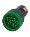 Gwest 22 VS-Y 22mm AD-116 Serisi Yeşil Voltmetre 24-550V