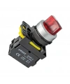 Gwest A5-02XSD-24 22mm 1-0-2 Kırmızı Led Işıklı Mandal Buton 24V 2NC