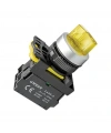 Gwest A5-21XSD-24 22mm 1-0-2 Sarı Led Işıklı Mandal Buton 24V 2NO