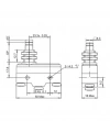 Gwest AZ-15GQ-B Kalın Kısa Metal Pimli Mikro Switch 15A 1NO + 1NC
